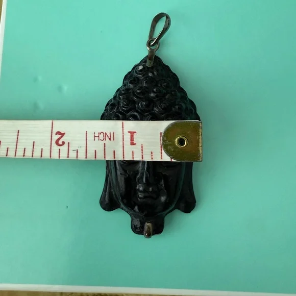 Black Buddha Pendant Necklace - Picture 5 of 6